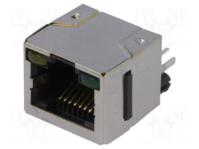 Tomada, RJ45, Cat: 5, blindadas,com d&iacute;odo LED, Si.