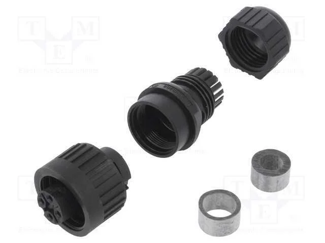 Conector: redondos, f&ecirc;mea, IP67, CA, com cabo, si.