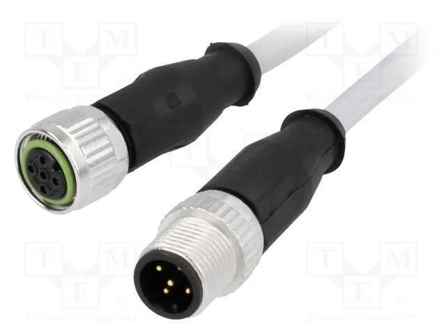 Cabo: paras sensores/automatiza&ccedil;&atilde;o, PIN: 5, M12-M.