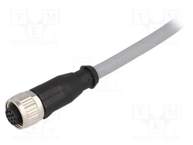 Ficha, M12, Pin: 12, F&ecirc;mea, C&oacute;digo A-Devicenet / Canopen, 7,5m