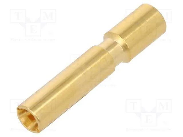 Contacto, F&ecirc;mea, 2mm, Dourado, 0,75&divide;2,5mm2, Cerrar, com Cabo