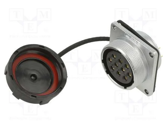 Tomada, WF28, f&ecirc;mea, PIN: 10, IP67, 25A, solda, 5.