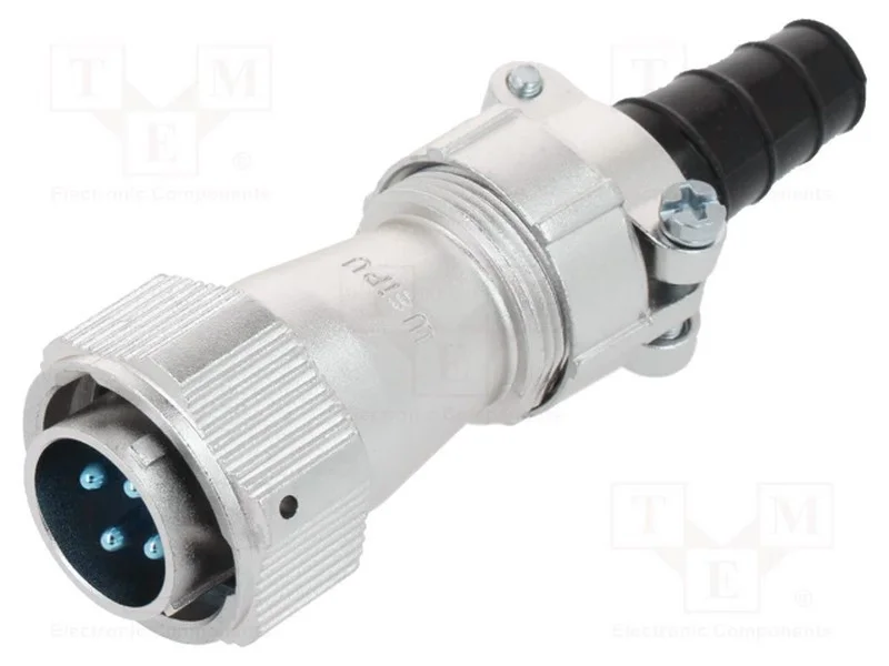 Ficha, Wy20, Macho, Pin: 4, Ip65, 9&divide;10,5mm, 25a, Solda, com Cabo, 500v