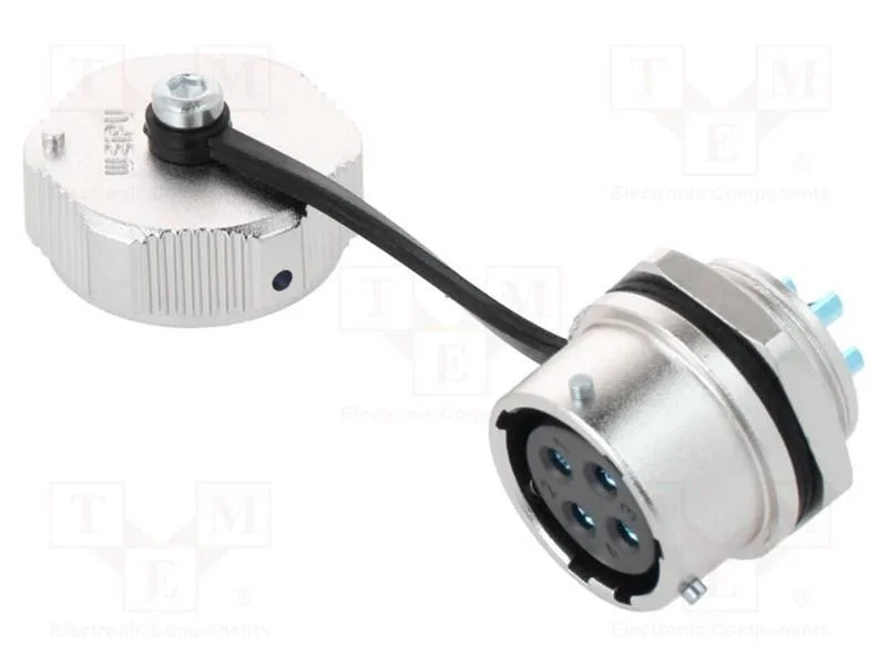 Tomada, WY20, f&ecirc;mea, PIN: 4, IP67, 25A, solda, 50.