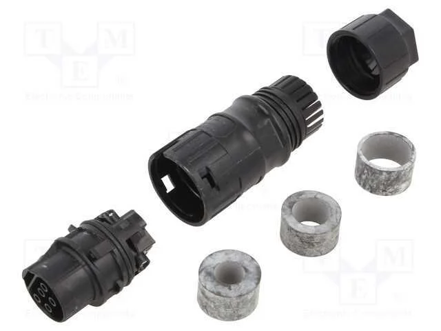 Conector: redondos, tomada, PRC, f&ecirc;mea, PIN: 5, t.
