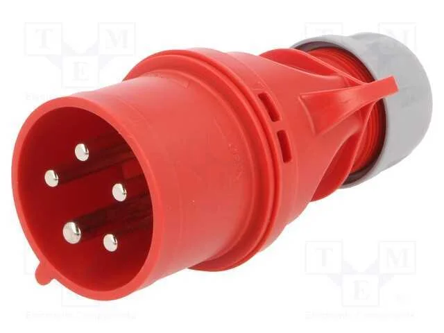 Conector: de Alimenta&ccedil;&atilde;o Ac 3 Fases, Ficha, Macho, 32a, 400vac