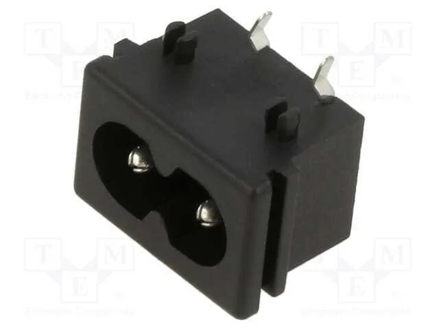 Conector: de Alimenta&ccedil;&atilde;o, Tomada, Macho, 2,5a, 250vac, Iec 60320
