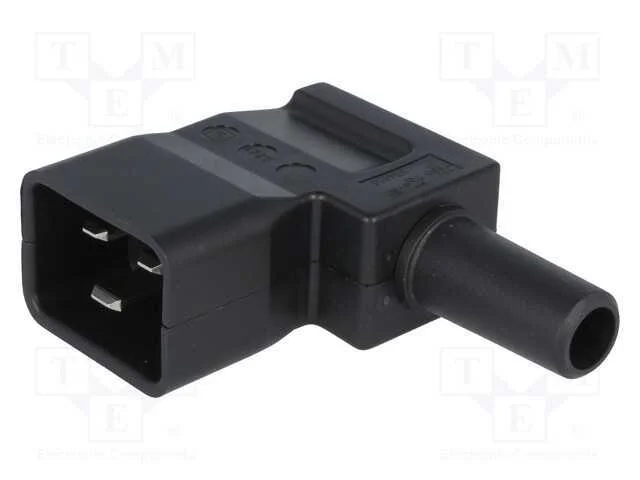 Conector: de Alimenta&ccedil;&atilde;o, Ficha, Macho, 16a, 250vac, Iec 60320