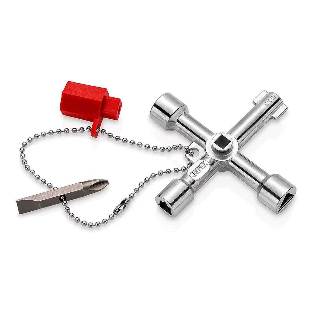 Chaves para Arm&aacute;rios de Controle 76mm Knipex 00 1.