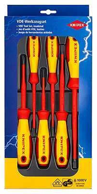 Jogo de Chaves de Fendas Vde 6 Pe&ccedil;as Knipex 00 20 12v02
