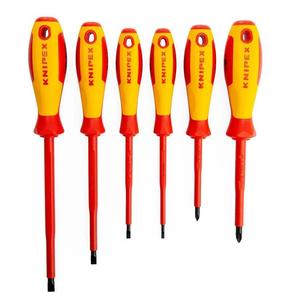 Jogo de Chaves de Fendas Vde 6 Pe&ccedil;as Knipex 00 20 12v02