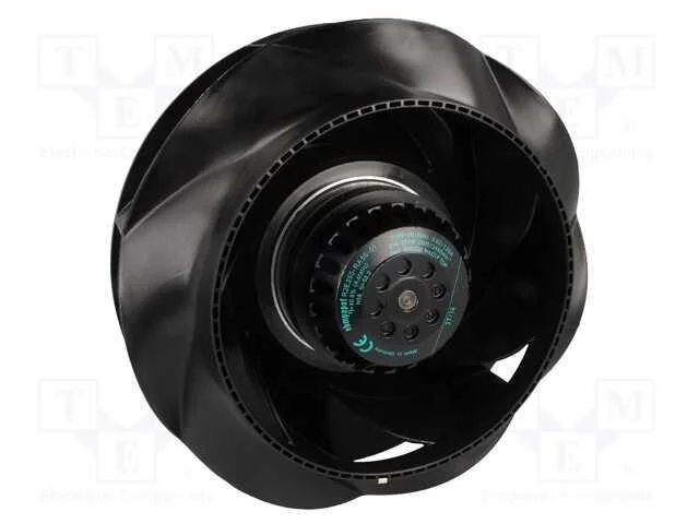 Ventilador: Ac, Radial, 230vac, 250x99mm, 905m3/H, Esf&eacute;rico, Ip44