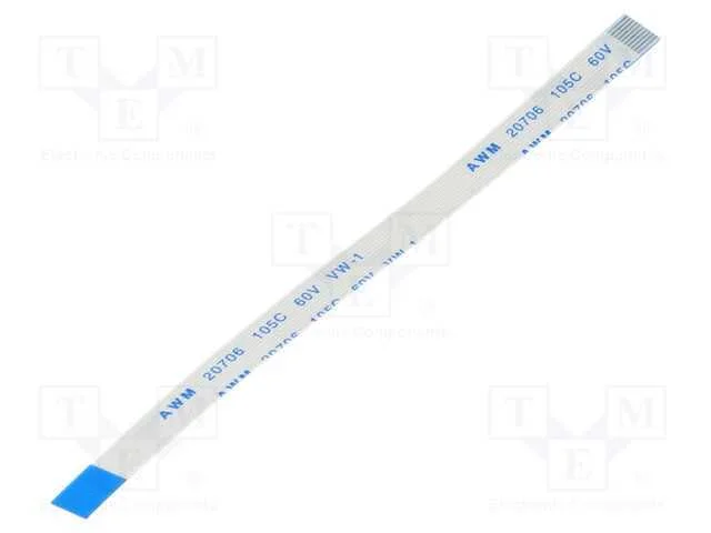 Fita Ffc, Fios: 10, Raster Fita: 0,5mm, Contactos do Lado Oposto