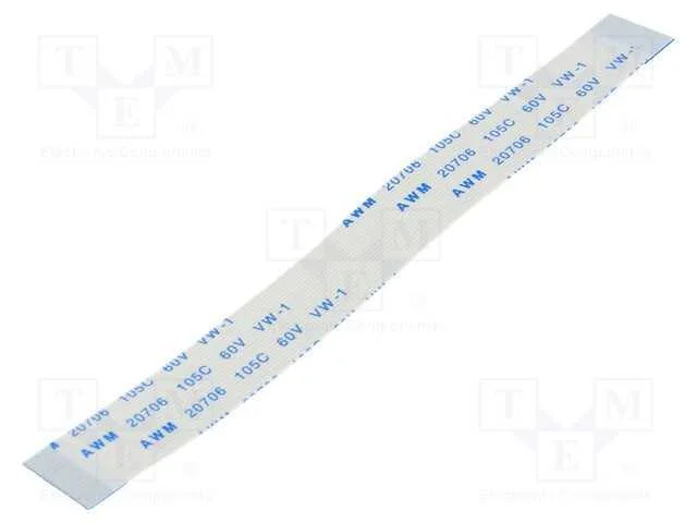 Fita Ffc, Fios: 20, Raster Fita: 0,5mm, Contactos do Mesmo Lado