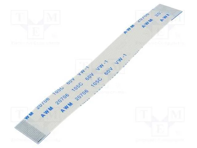 Fita Ffc, Fios: 20, Raster Fita: 0,5mm, Contactos do Mesmo Lado