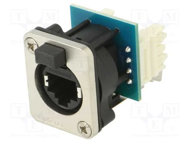 Xlrnet, D Type, Ethernet Chassis Mounts With Cap, Ip54, Hori