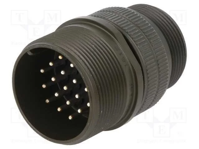 Conector: Redondos, Tamanho 22, Ms/Ds, Liga de Alum&iacute;nio, Ficha