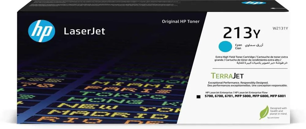 HP TONER LASERJET ORIGINAL 213Y CIANO DE RENDIMEN.