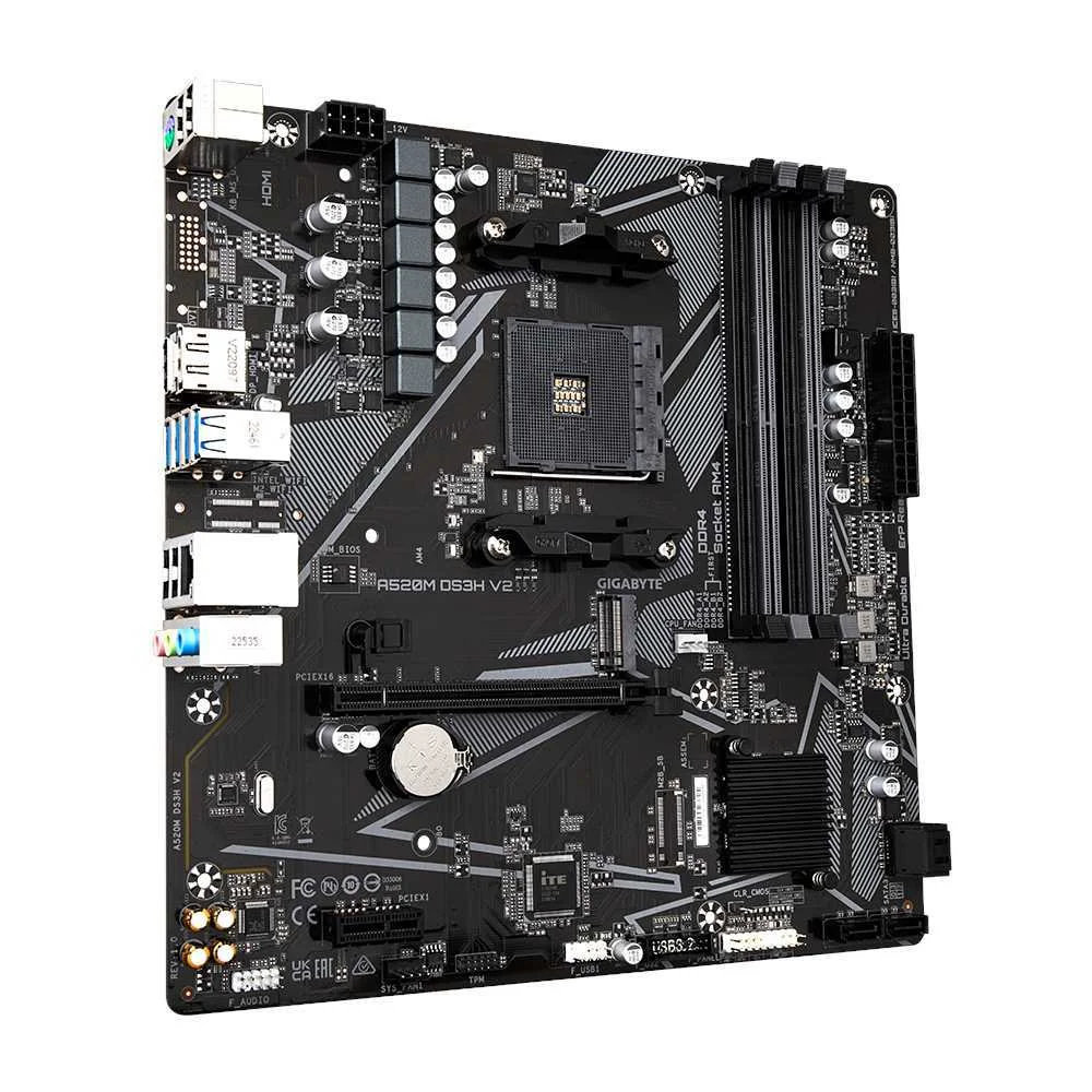Gigabyte A520m Ds3h V2              (A520,Am4,Matx,Ddr4)