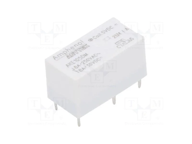 Rel&eacute;: Eletromagn&eacute;tico, Spst-No, Ubobina : 5vdc, 8a, 8a/250vac, Pcb