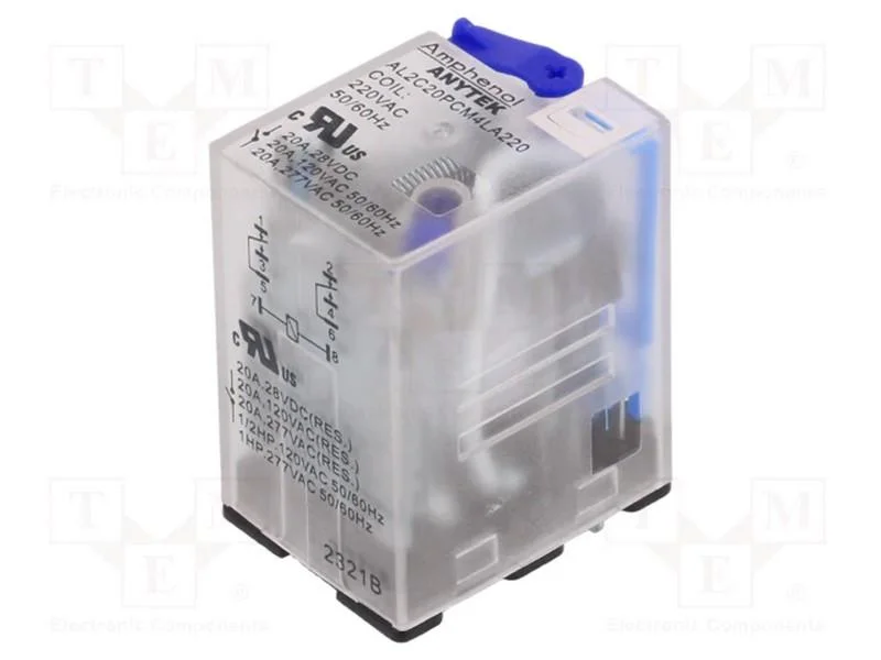 Rel&eacute;: electromagn&eacute;ticos industriais, DPDT, 220VAC.