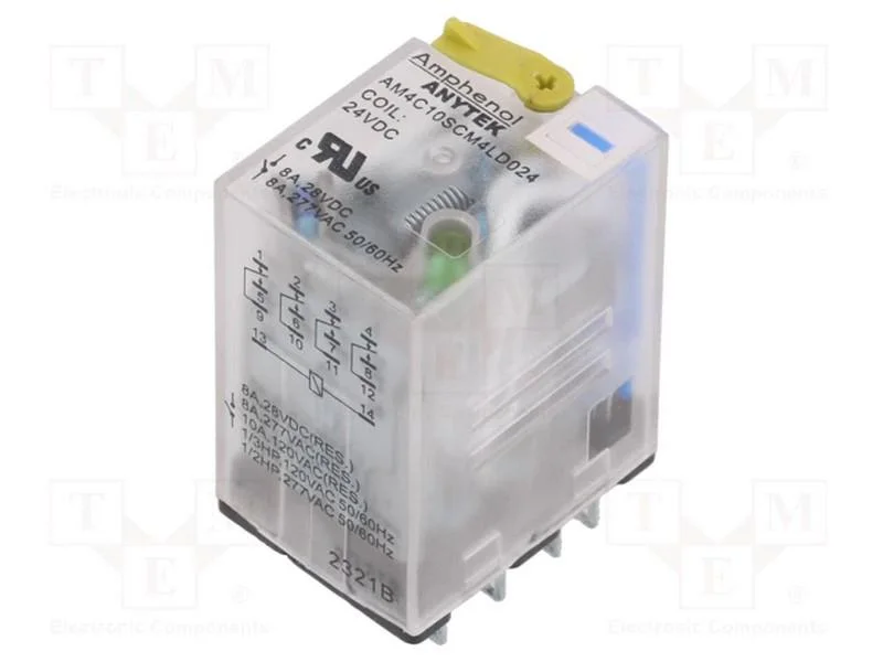 Rel&eacute;: Electromagn&eacute;ticos Industriais, 4pdt, 24vdc, 10a/240vac