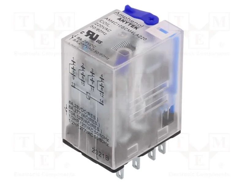 Rel&eacute;: Electromagn&eacute;ticos Industriais, 4pdt, 220vac.
