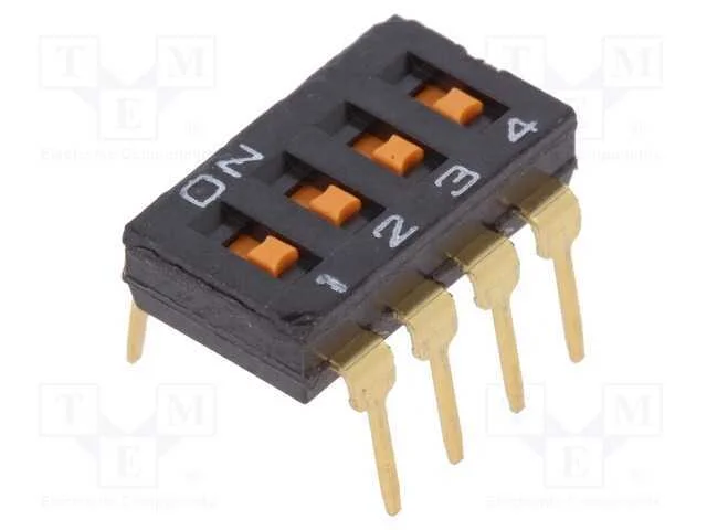 Interruptor: Dip-Switch, Quantidade de Sec&ccedil;&otilde;es: 4, On-Off, Pos: 2