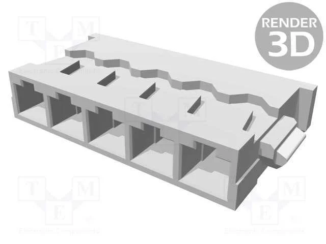 Ficha, Fio-Placa, F&ecirc;mea, 1,2mm, Pin: 5, com Cabo, -25&divide;85c, 1,5a