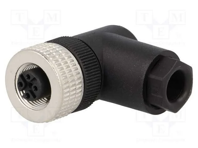 Ficha, M12, Pin: 4, F&ecirc;mea, C&oacute;digo A-Devicenet / Canopen, com Cabo