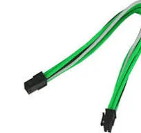 Cabo Nanoxia Pcie 6+2pin Extens&atilde;o 30cm, Preto/Vermelho