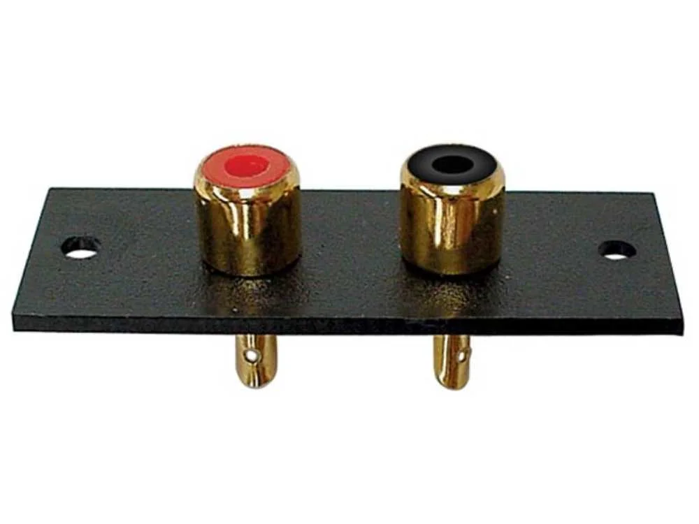 Ficha Rca 2p Amp - Ouro