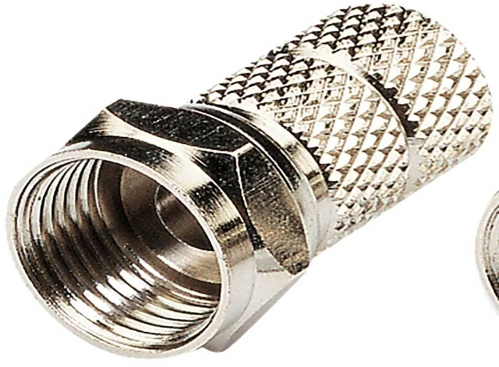 Stv19f F Connector Twist On For Rg6 And 100 Type Cable, Bulk Pack