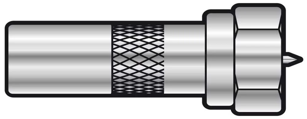 Adaptador de Ficha F para Ficha de Televis&atilde;o Coaxial