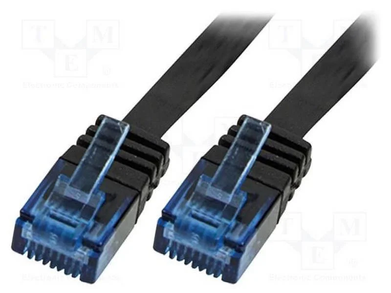 Logilink Cabo Patch Plano Rj45 U/Utp Cat6 10.00m Preto