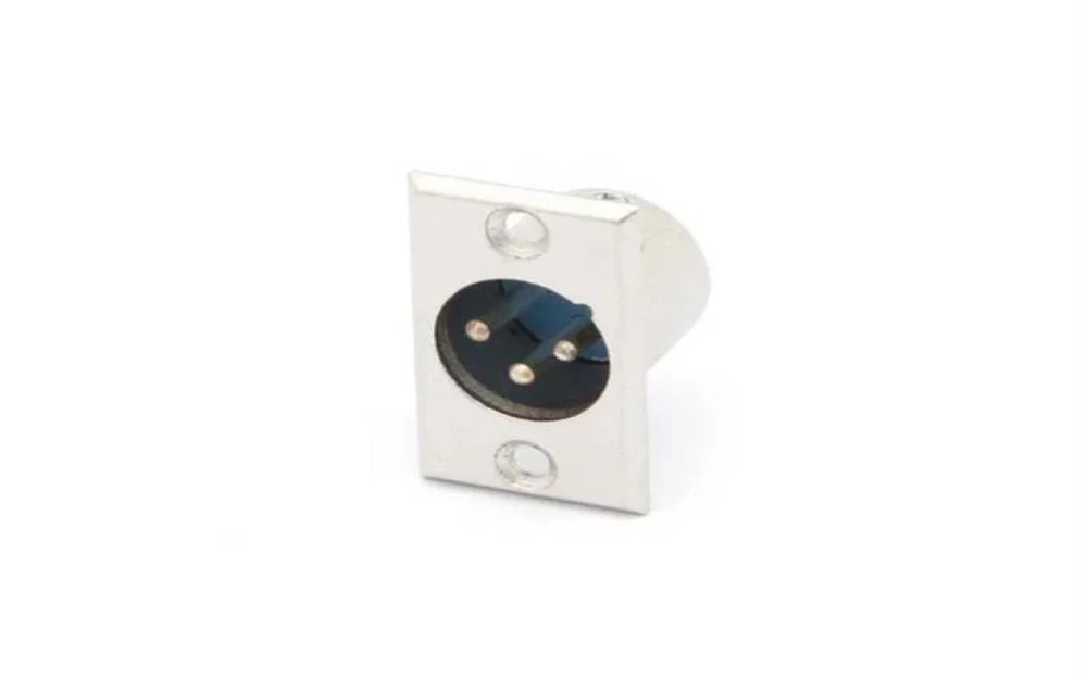 Ficha Xlr Macho 3p - N&iacute;quel - Chassis