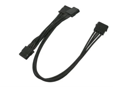Cabo Nanoxia Pcie 6+2pin Extens&atilde;o 30cm, Preto/Azul
