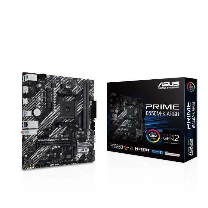 Placa Base Asus Am4 Prime B550m-K Argb