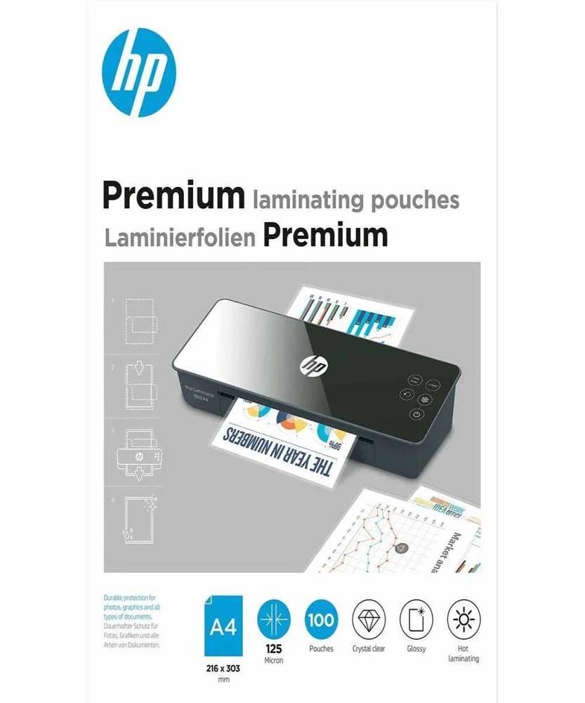 Pel&iacute;cula de Lamina&ccedil;&atilde;o Hp Premium A4 100 Unidades