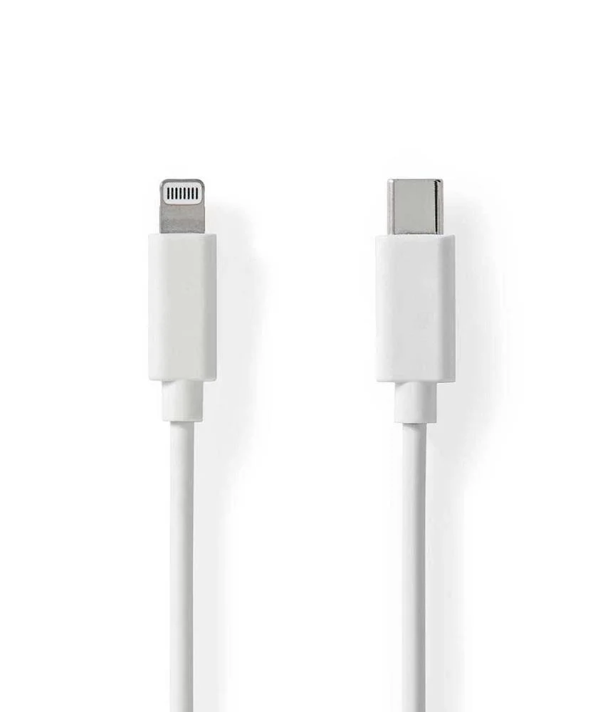 Cabo Lightning  Usb 2.0  Apple 8-Pin Lightning  Usb-C Macho  480 Mbps  Niquelado  1.00 M