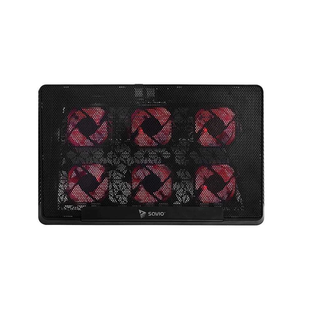 Laptop Cooling Pad  6 Backlit Fans  2000 Rpm  Savio Cos-01