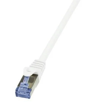 Cabo de Liga&ccedil;&atilde;o Logilink Cat6a S/Ftp Awg26 Pimf 5,00m Branco