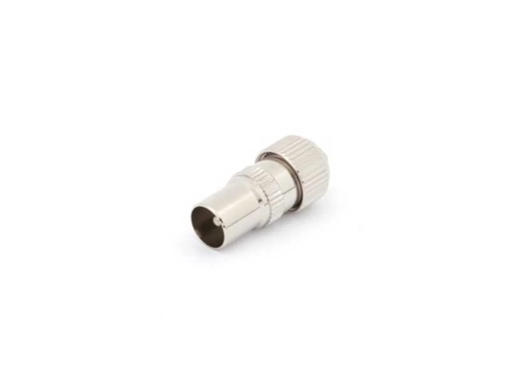 Ficha de televis&atilde;o met&aacute;lica 9,5 mm/2,3 mm - macho