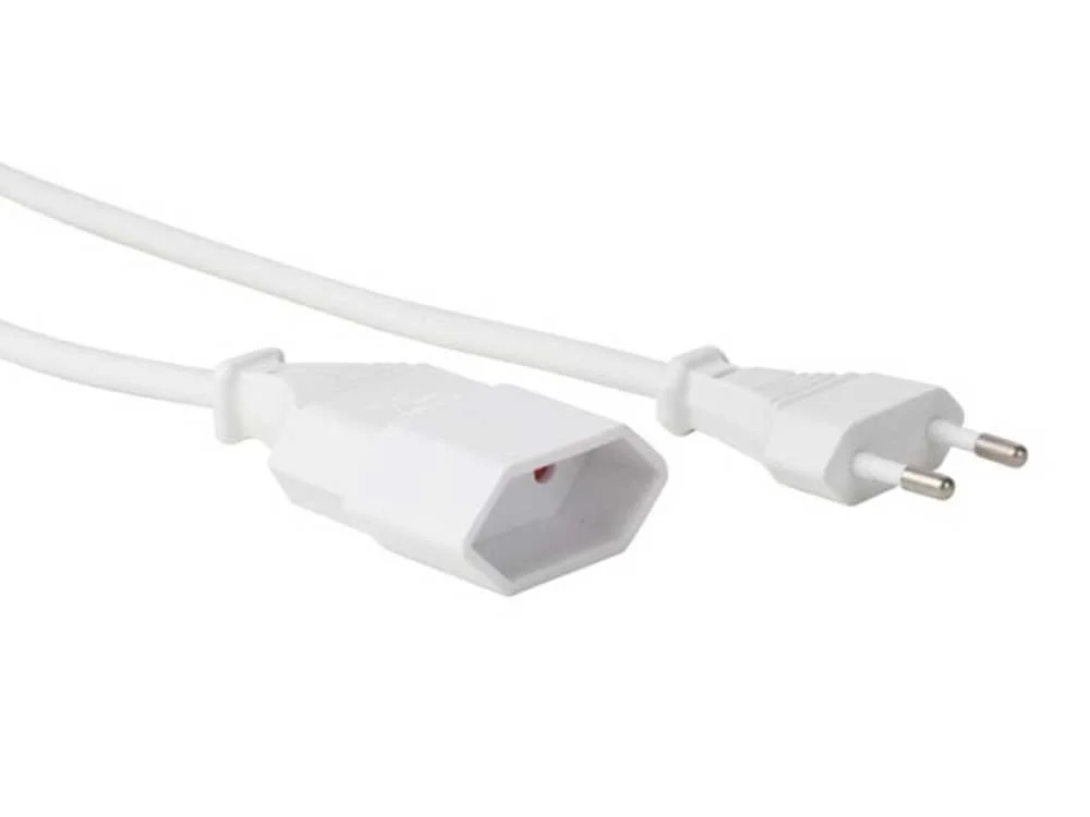 Cabo de Alimenta&ccedil;&atilde;o Branco Cee 7/16 "Europlug" + .