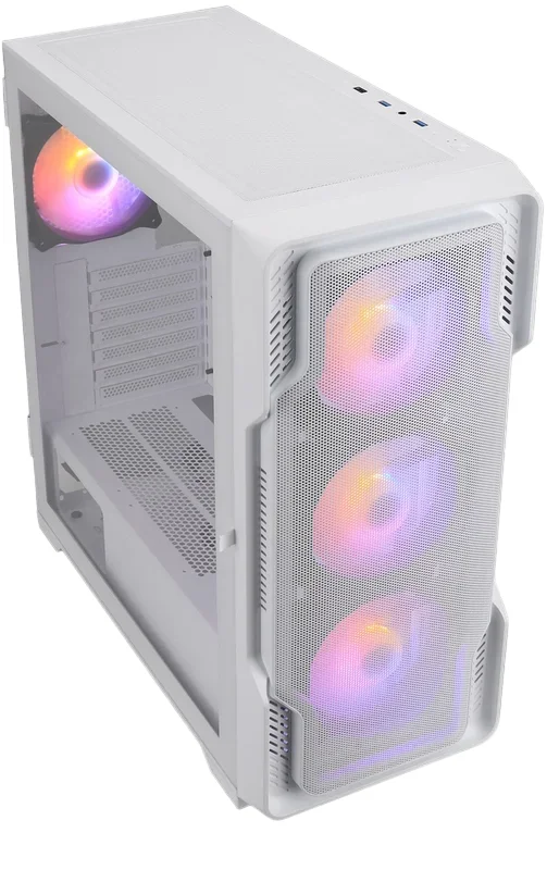 Geh Nanoxia Midi Ds-9 Argb Airflow Branco - Usb-C - Tg-Mesh