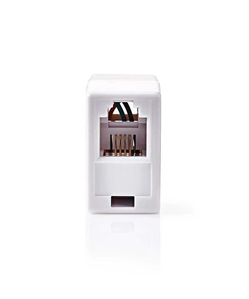 Acoplador de Red  Rj11  Sin Blindaje  Rj11 Femea  Rj11 Femea  Recto  Abs  Caja