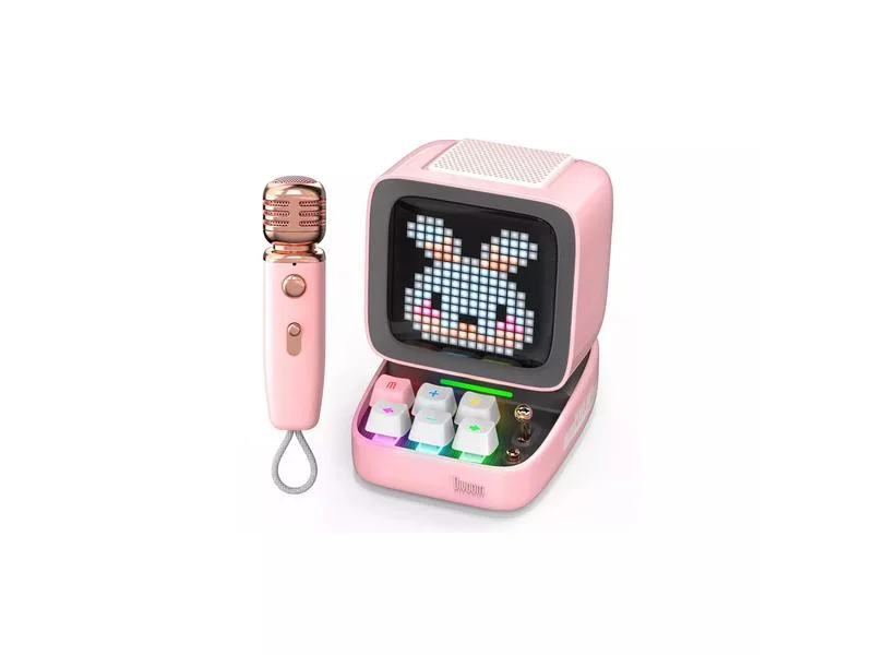 Divoom Ditoo Mic Pink - Bt Loudspeaker With Karaoke Microphone