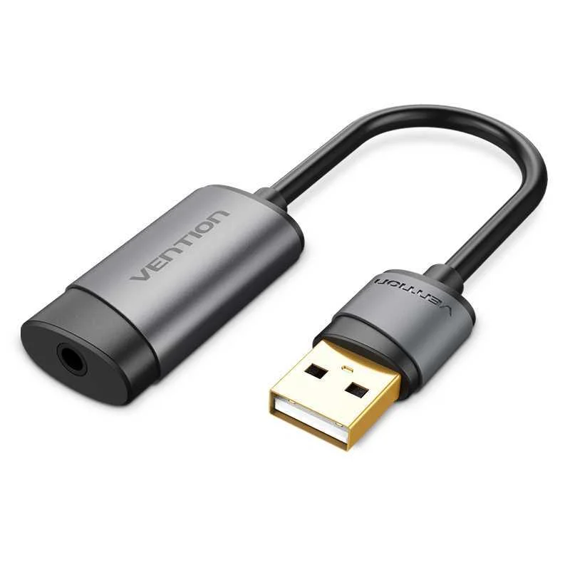Tarjeta de Sonido Vention Cdjhb/ Usb Macho - Jack.