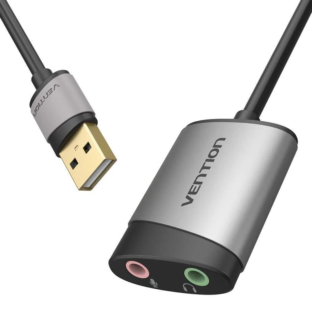 Tarjeta de Sonido Vention Cdkhb/ Usb Macho - 2xja.