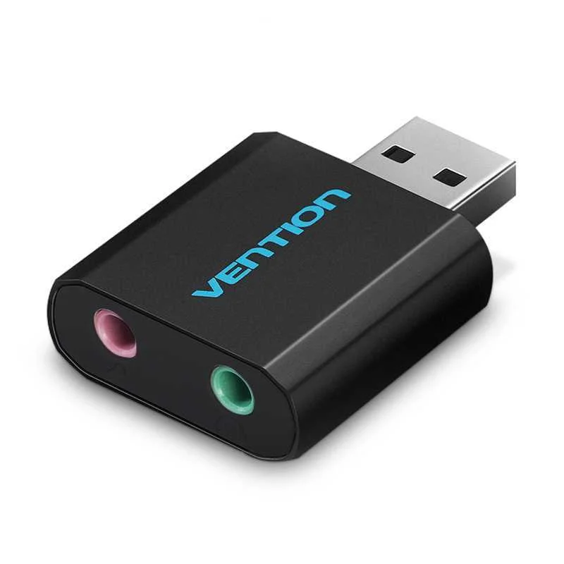Tarjeta de Sonido Vention Vab-S17-B/ 2.1/ Negro